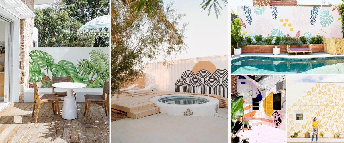 murales en paredes exteriores