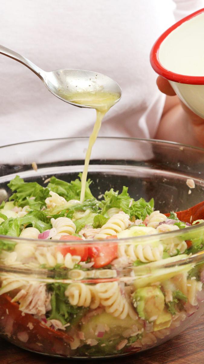 ensalada de atun pasta palta huevo