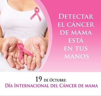 19 de octubre Día Mundial contra el cáncer de mama