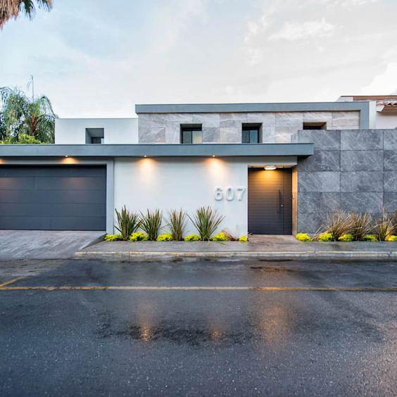 Fachadas con cantera y teja