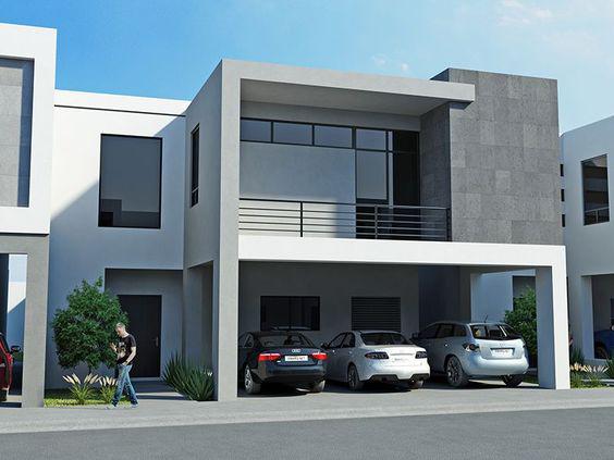 Fachadas de casas modernas con cantera