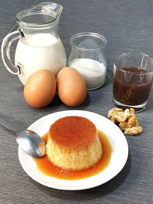 Flan de ratafía de Santa Coloma de Farners