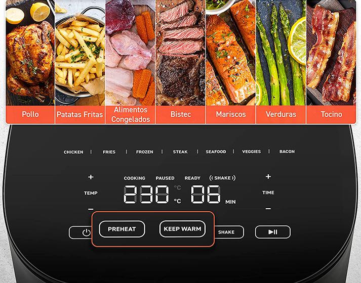 Funciones de cocción