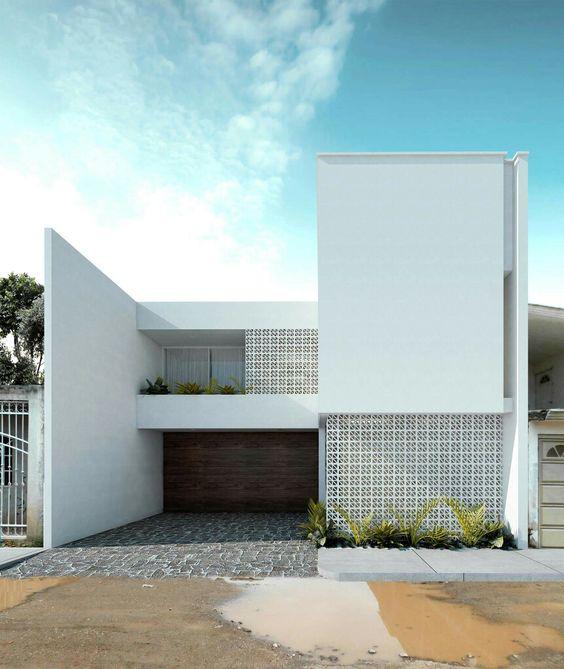 Muro pantalla en residenciales modernos