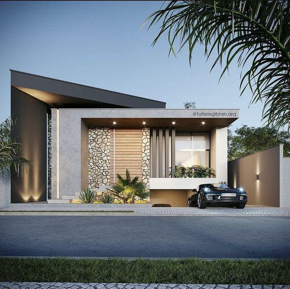 Diseños de casas modernas de un piso