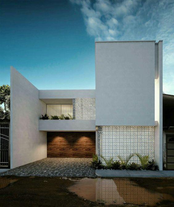 Muro pantalla en residenciales modernos