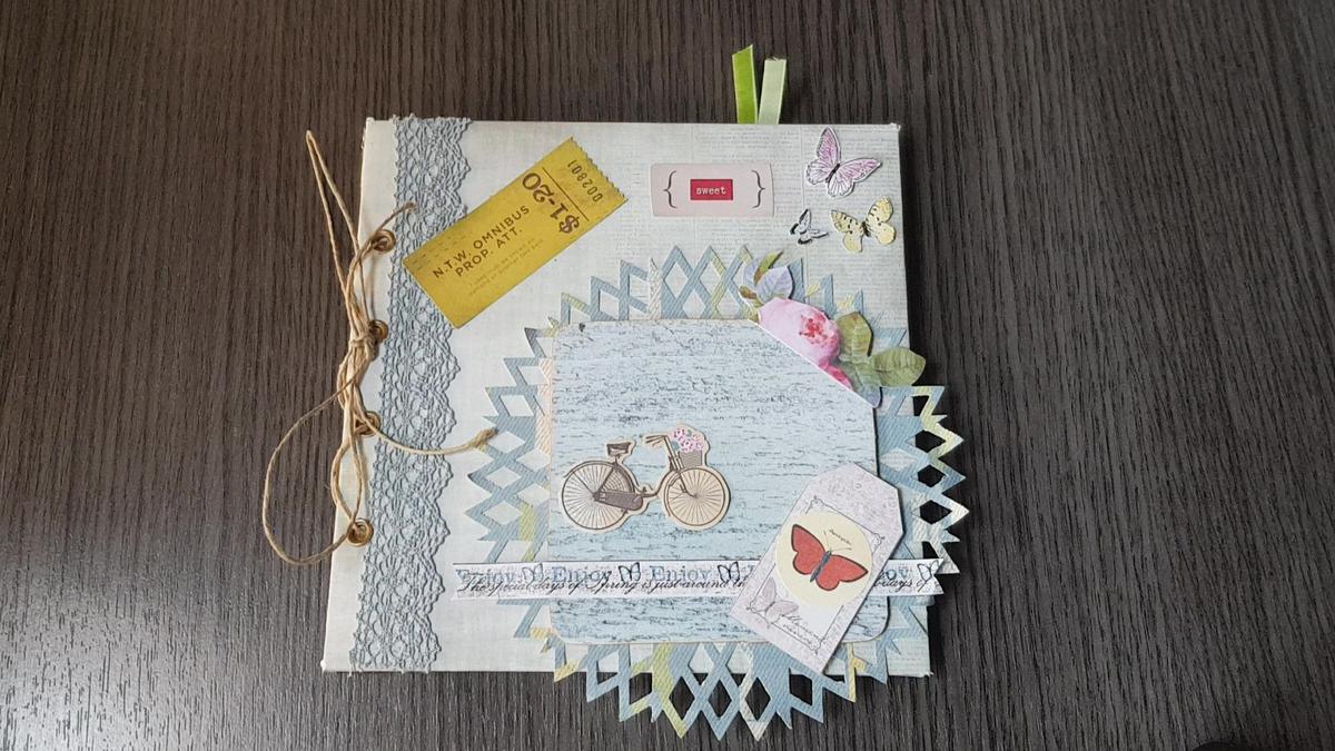 mini álbum scrapbook