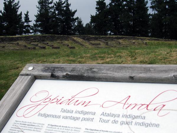 Oppidum (o castro) de Arrola. No tienen años esas piedras...