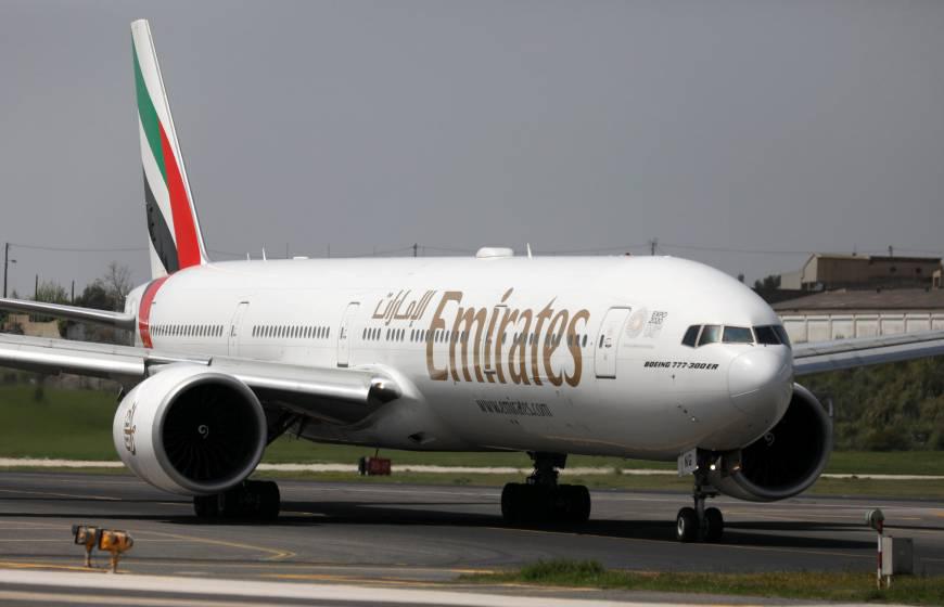 Avión de Emirates
