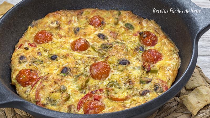 receta de frittata de verduras paso a paso