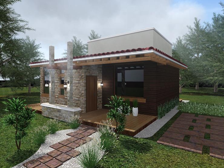 Fachadas de casas de campo modernas