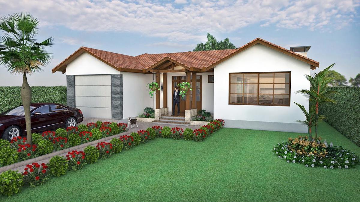 Casas de campo modernas de un piso