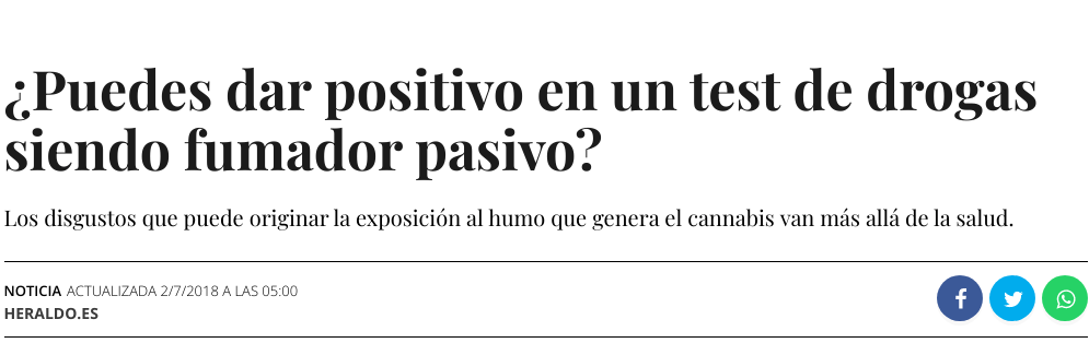 CBD puedes dar positivo si te expones al humo del cannabis-Bionutricion Ortomolecular