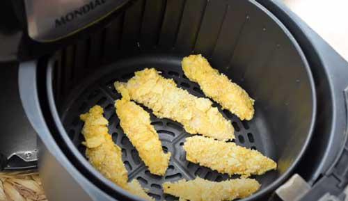 preparar fingers de pescado en freidora de aire