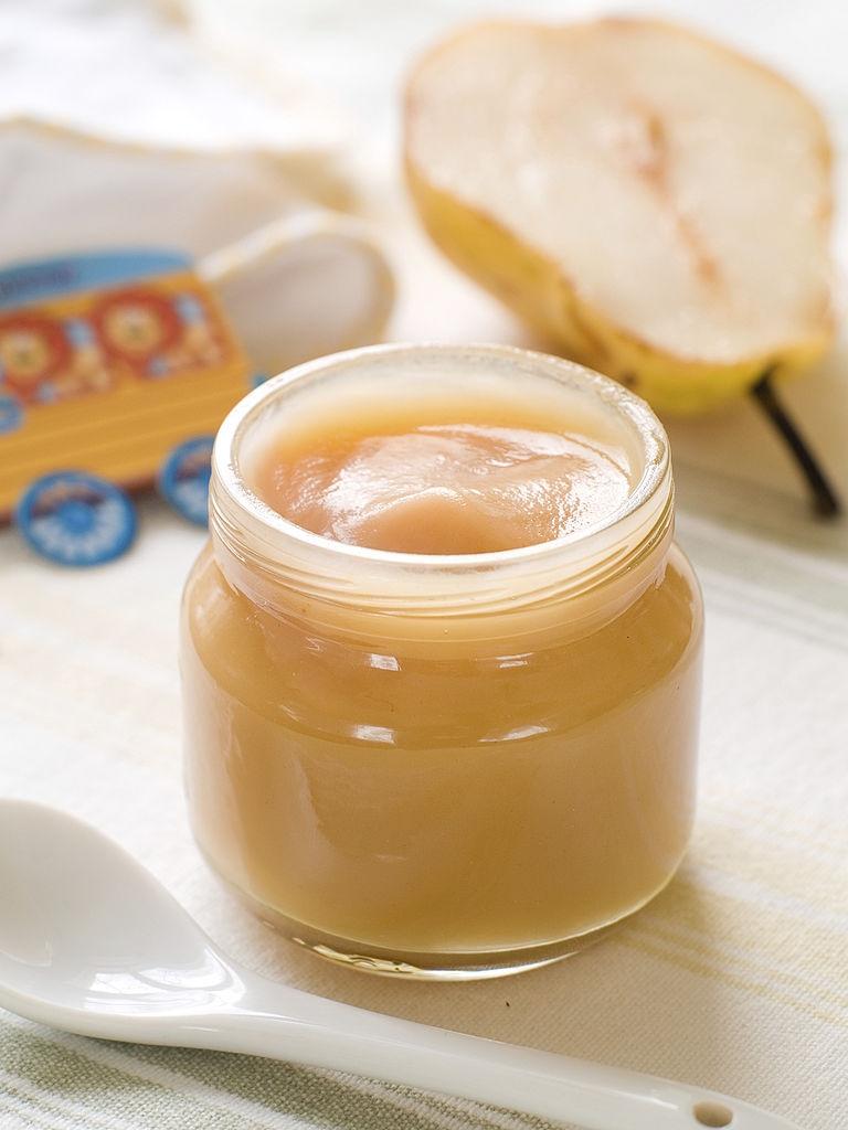 Puré o Papilla de fruta con leche