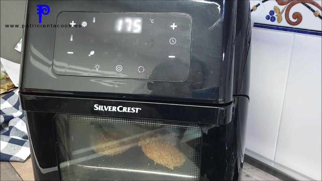 Muslos de pollo rebozados crujientes en freidora de aire 9 en 1 de Lidl. Patricienta Cook