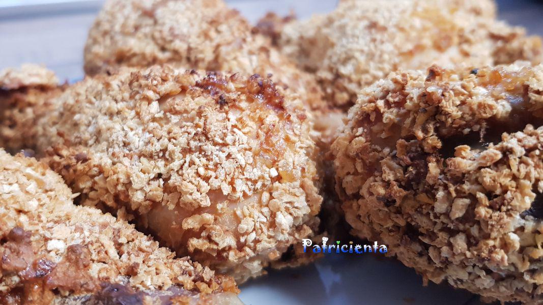 Muslos de pollo rebozados crujientes en freidora de aire 9 en 1 de Lidl. Patricienta Cook