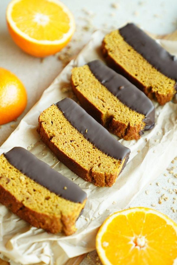 bizcochito de naranja con chocolate