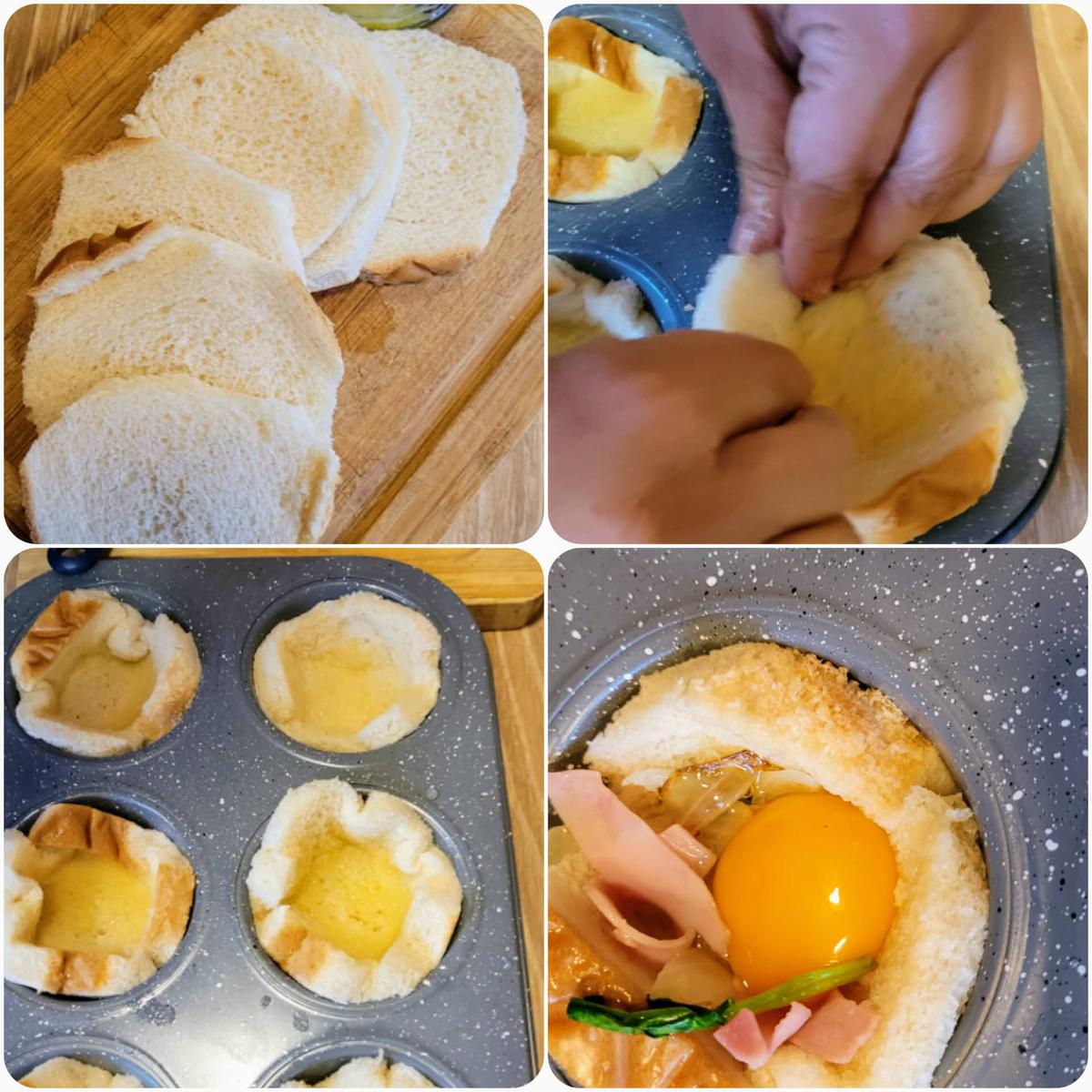 Nidos de pan de molde