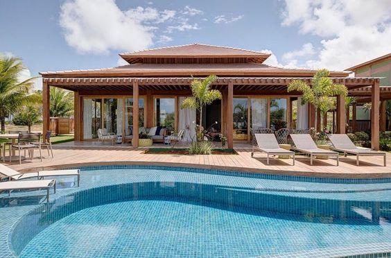 El área de la piscina