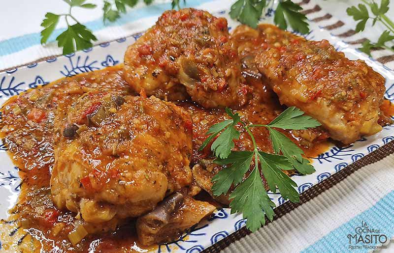 Receta de pollo a la cazadora de La cocina de Masito