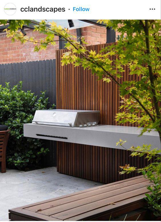 Añade acero a tu barbacoa moderna