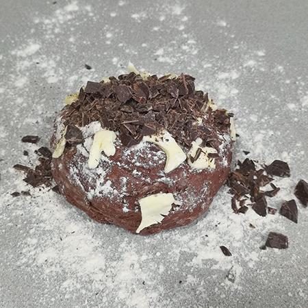 Pan de cacao con pepitas de chocolate - Masa con chocolate y mantequilla