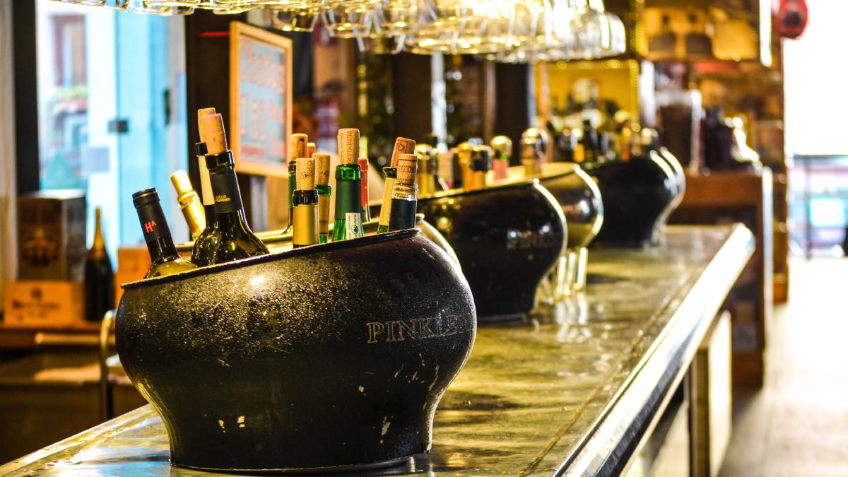 bebidas alcohólicas en la cocina
