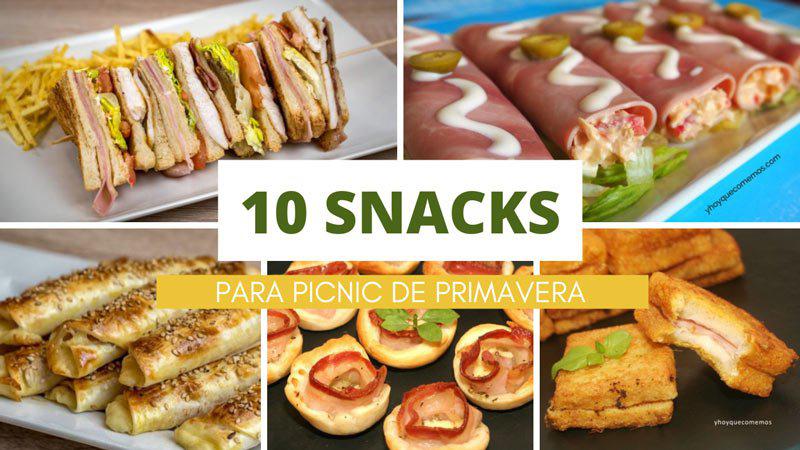 10 snacks fáciles para picnic de primavera