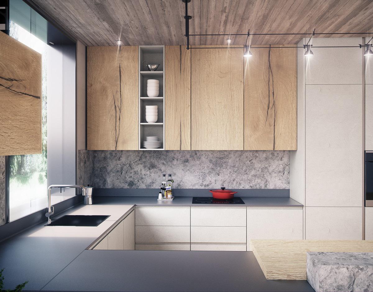 Cómo elegir los frentes de los armarios de la cocina 8