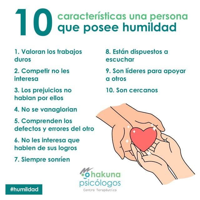 10 características una persona que posee humildad