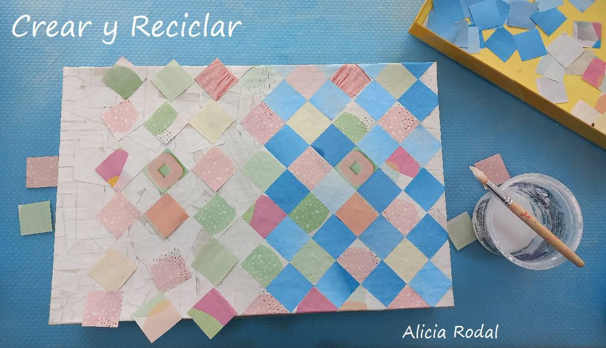 Cómo decorar cajas de cartón para hacer organizadores muy divertidos y creativos con falso Patchwork