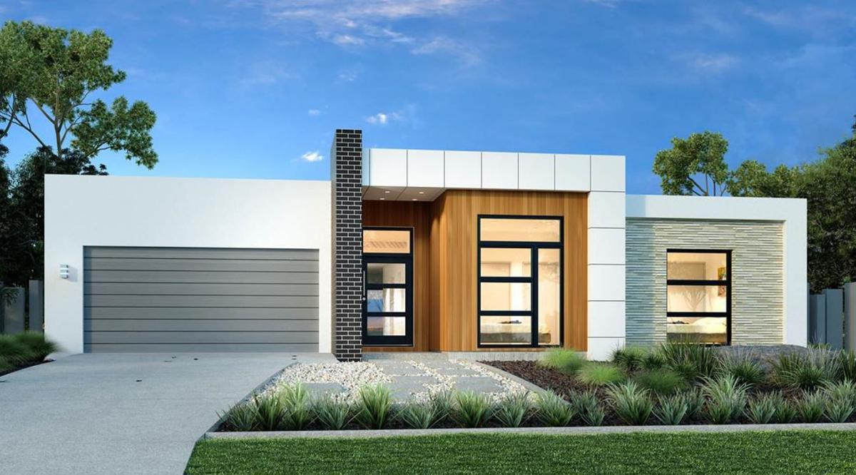 Fachadas de casas modernas de una planta