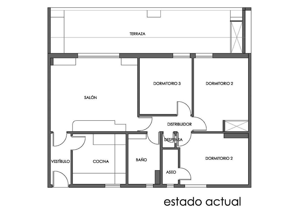 Plano inicial vivienda torremolinos