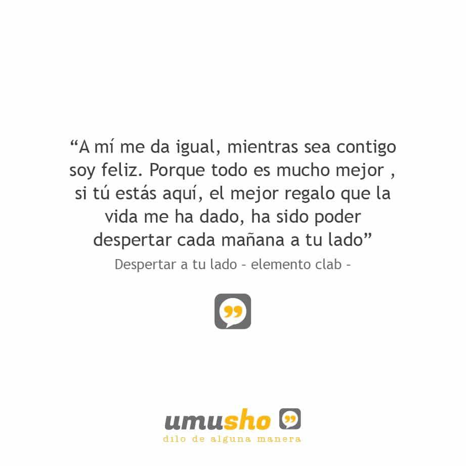 Despertar a tu lado - elemento clab -