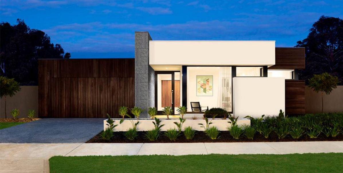 Casas de un piso minimalistas