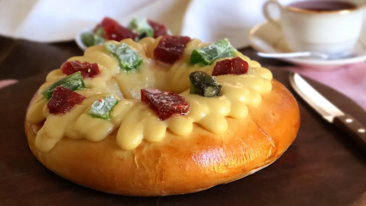 rosca de pascua crema pastelera