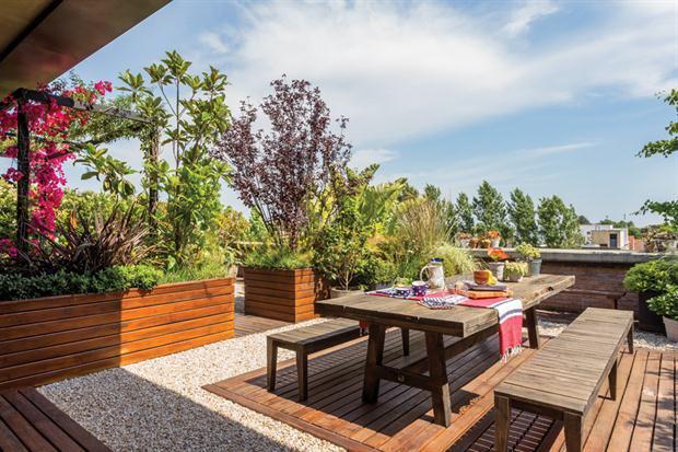 Diseño tipo loft con terraza