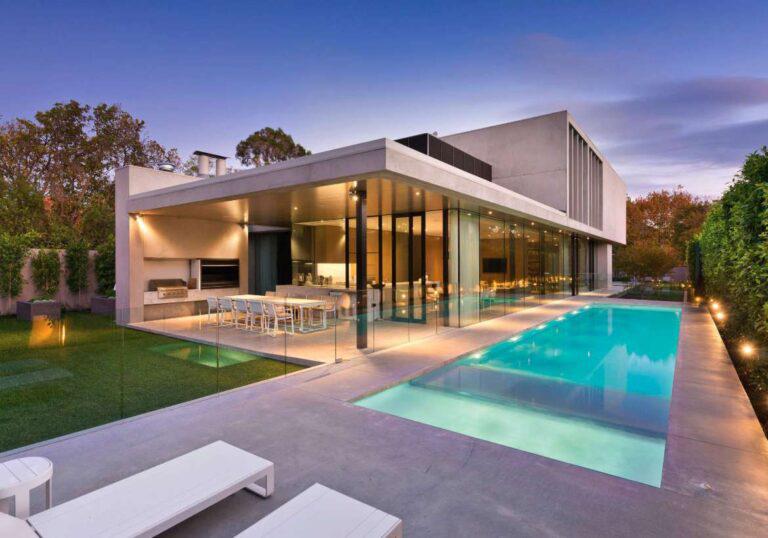 Diseño moderno con conexión a piscina