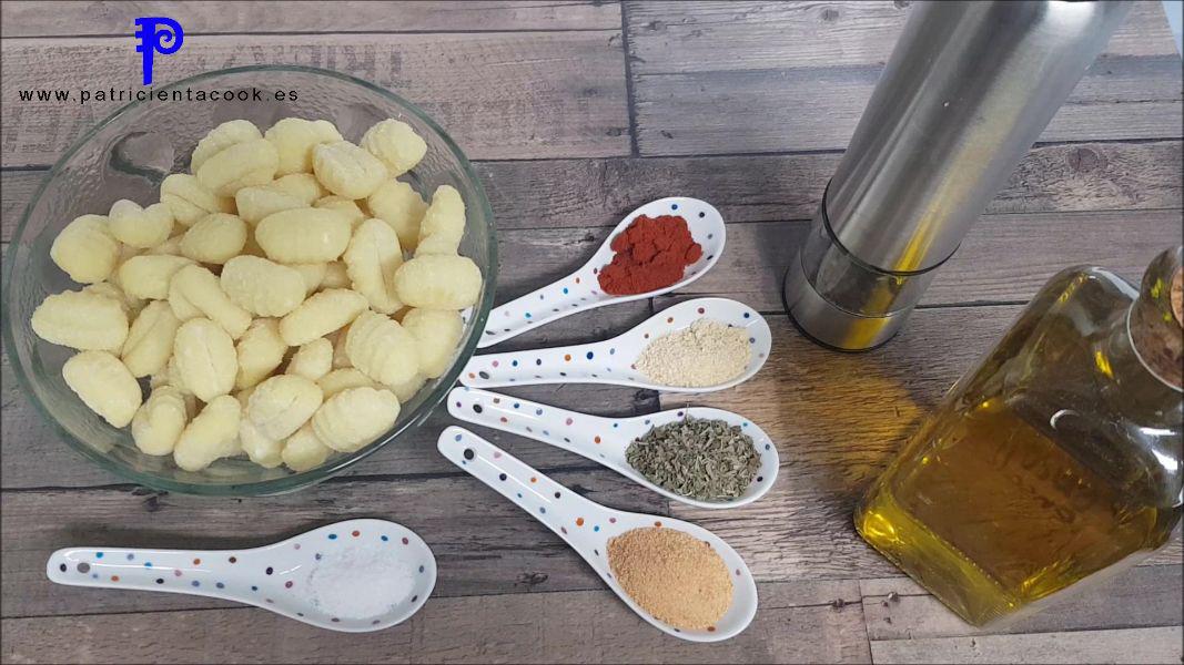 gnocchi o ñoqui en freidora de aire 9 en 1 de lidl