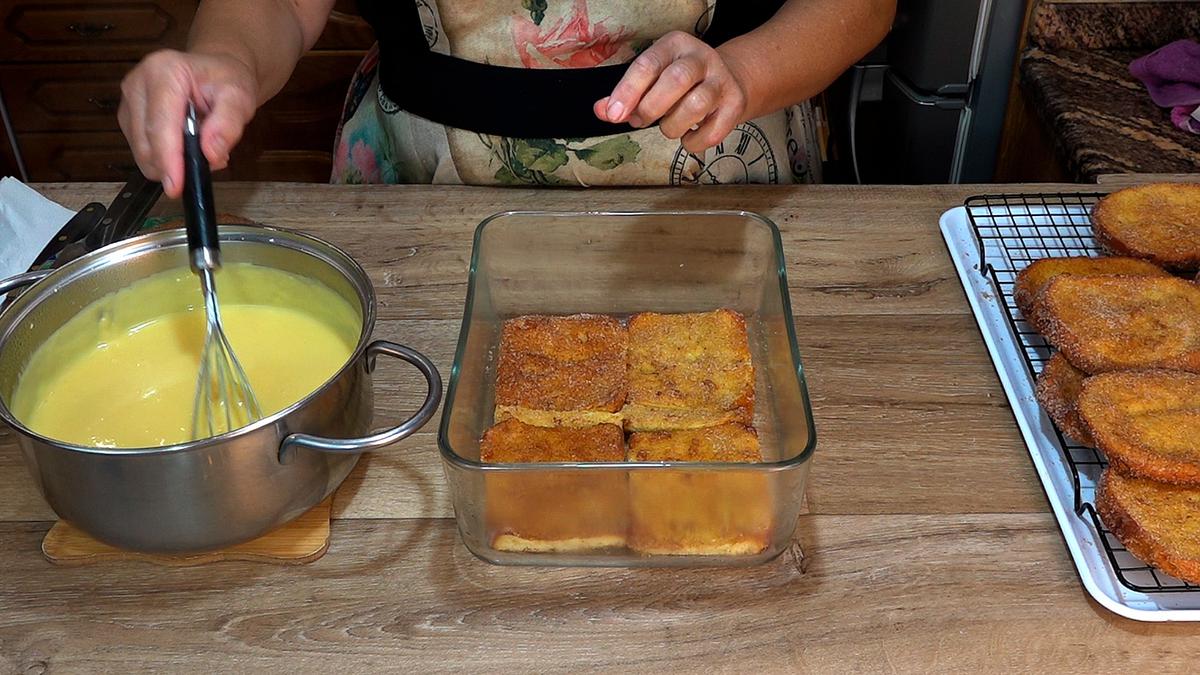 PASTEL DE TORRIJAS CON FLAN, ESPECIAL SEMANA SANTA - Loli Domínguez - Foto 13