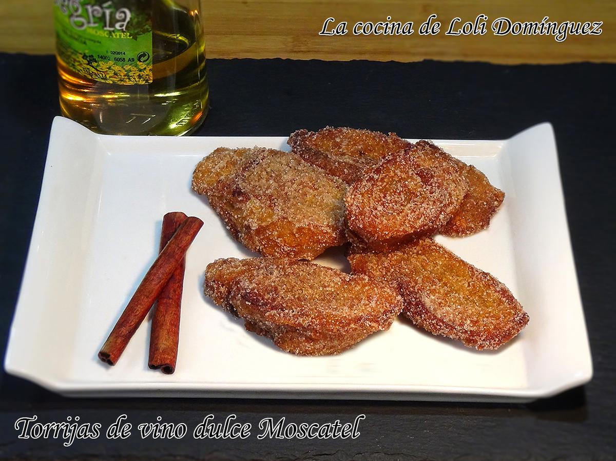 Receta Torrijas de vino dulce Moscatel 