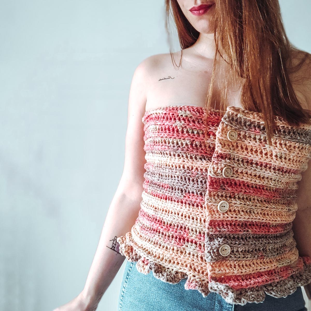 top de verano a crochet