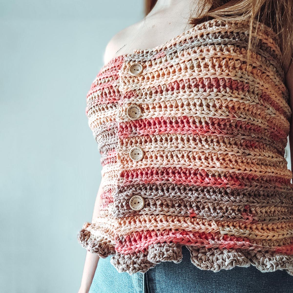 top de verano a crochet