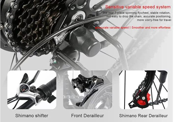 Samebike SY26 - Sistema de transmisión