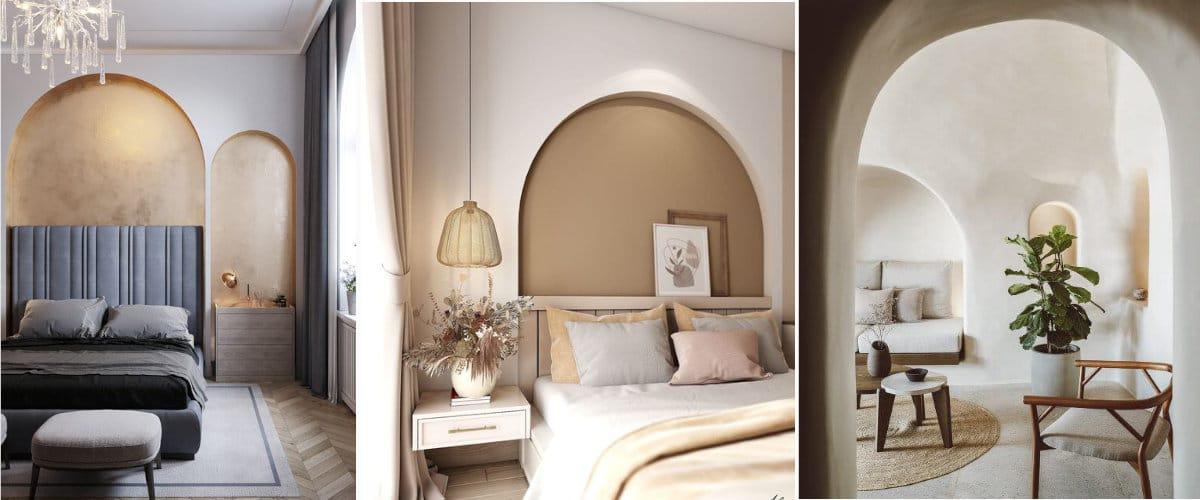 Utiliza la hornacina para enmarcar la cama o el sofá