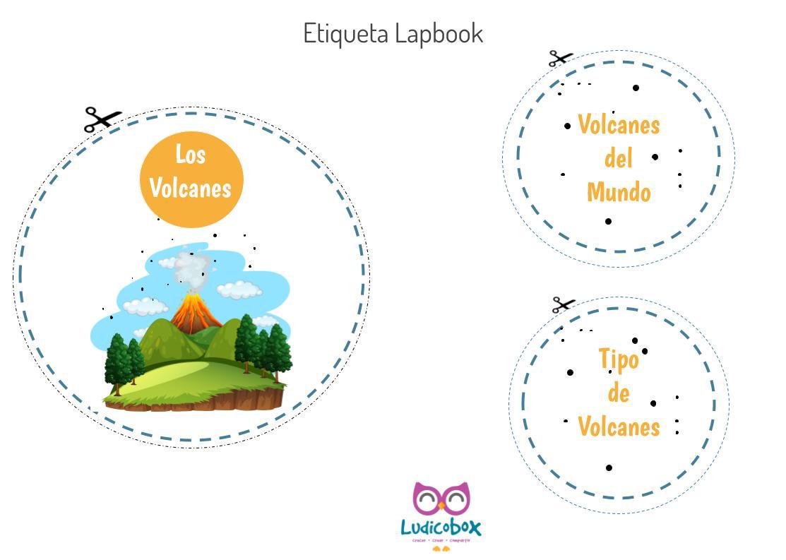 etiqueta lapbook volcanes