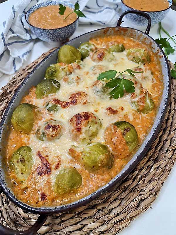 Receta coles de Bruselas al horno