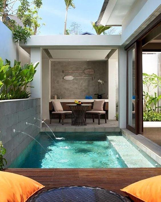 Casas pequeñas con alberca