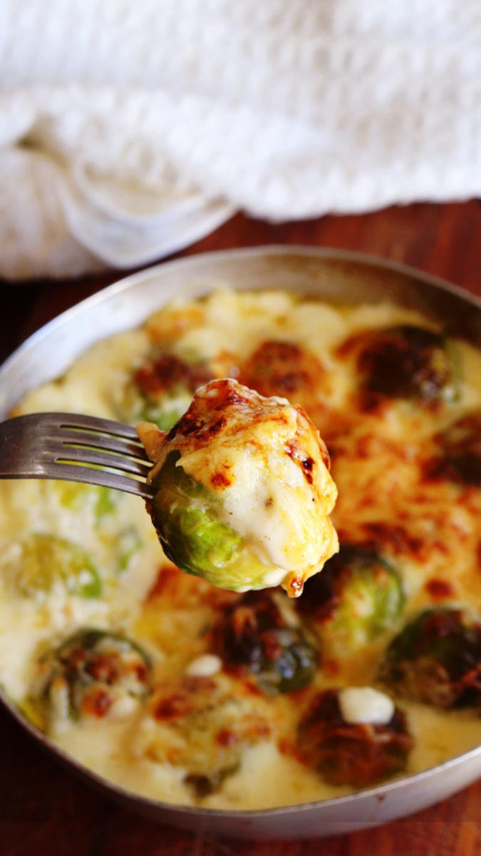 repollitos gratinados salsa blanca